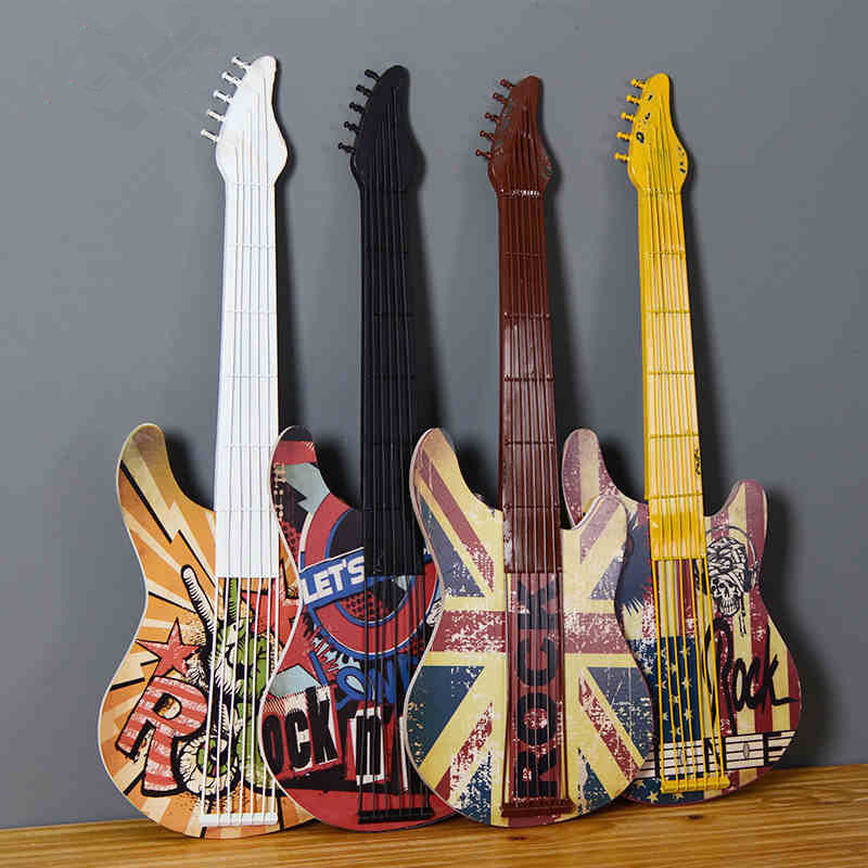 Music Theme Guitar Metal Wall Decor Rustic Personalized Wall Art Hanging Abstract Modern Wall Decoration for Home Decoration