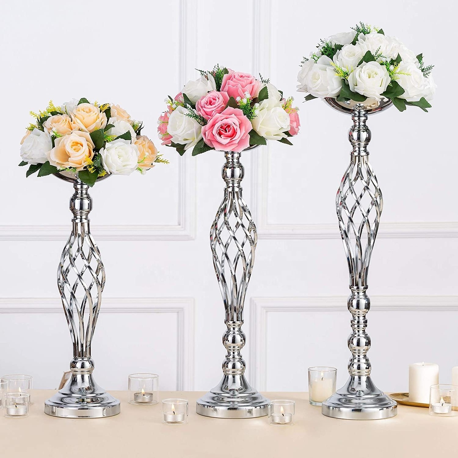 Metal stand vase wedding centerpieces flower stand for wedding table wedding decoration & supplies