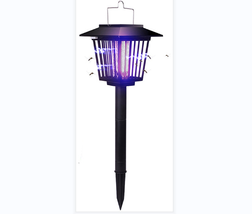 Outdoor Hanging Anti Bug Zapper Waterproof LED Solar Powered Mosquito Killer Lamp for Garden Yard