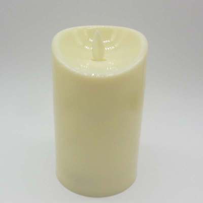 Weeding Christmas Halloween Decorative Flameless Plastic Electric Pillar LED Candle