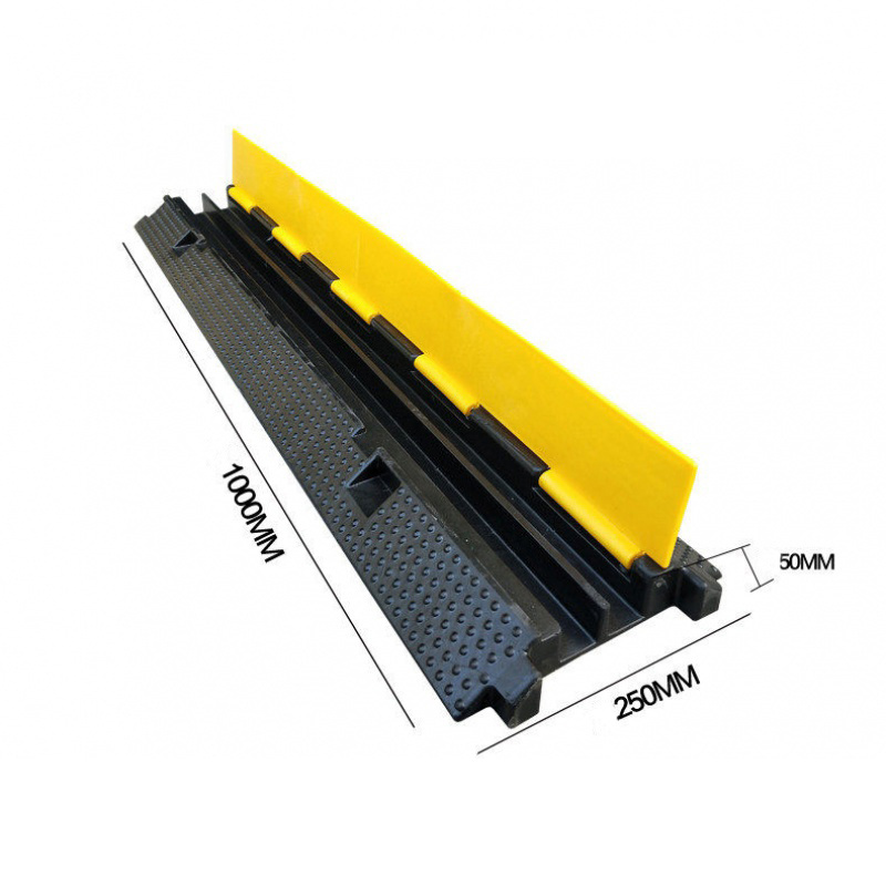 One Two Three Four Five Channel Polyurethane Plastic PVC Industrial Grade Rubber ABS Wire Hose Cable Ramp Guard Bridge Protector