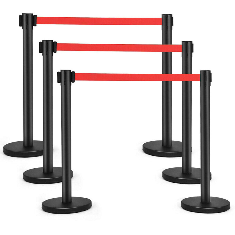 Hot sale Stanchion Post Bank Queue Line Stand Crowd Control Stanchion Post With Retractable Belt