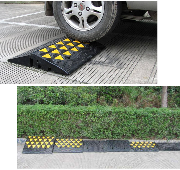 Hot sale Rubber Black Car Threshold Ramps Road Curb Ramps or Kerb Ramp For Driveway