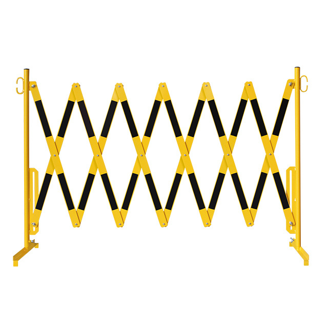 Portable Metal Retractable Traffic Road Safety Fencing Portable Expanding Security Barricade portable guardrail