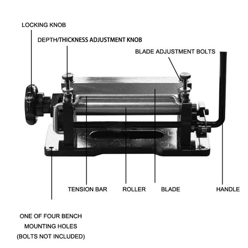 Manual Paring Peeling Machine Leather Splitter Skiver Shovel Skin Machine 806P