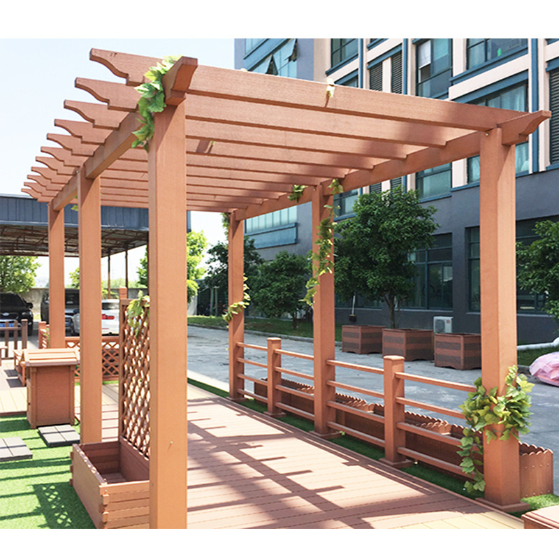 Wpc anti uv modern pergola cheap wooden pergola gazebo louvered roof pergola kits garden terrace gazebo