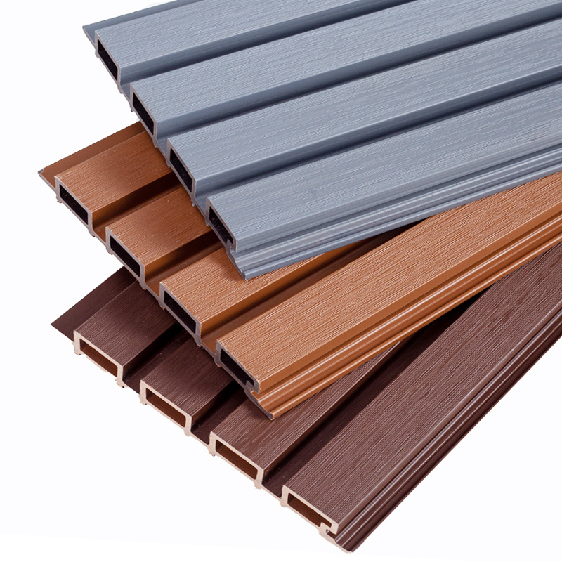 Light weight wpc wood interlocking ceiling panel waterproof exterior wood plastic composite cladding fluted wpc wall panel