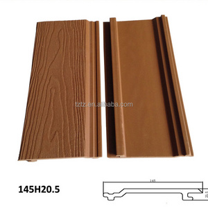 Composite Wood Exterior Cladding Decoration Garage Embossed WPC Wall Panel