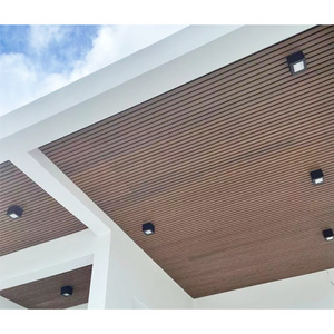 Light weight wpc wood interlocking ceiling panel waterproof exterior wood plastic composite cladding fluted wpc wall panel