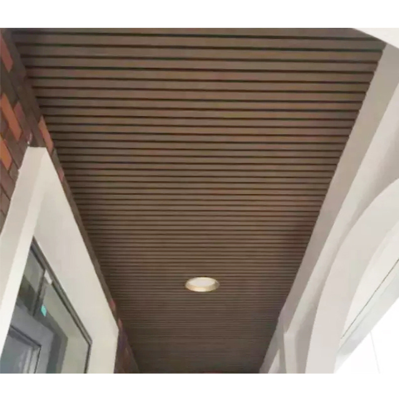 Fluted wall cladding exterior low price reasonable price outdoor wood pvc louver composite board wpc wall panel