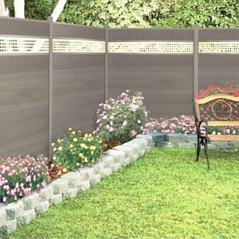 Privacy design Acrylic decorative home garden WPC garden fence panels WPC Fence sets