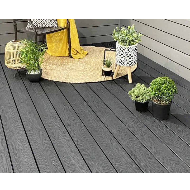 Composite wood plastic decking tiles board plank outdoor terrace patio teak smooth exterior wpc decking brushed panel flooring