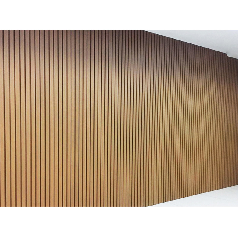 Great wall cladding exterior outdoor wood pvc co extrusion fluted design louver decorative composite board wpc wall facade panel