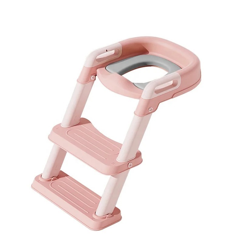 Infant Folding Potty Training Seat Chair With Adjustable Step Stool Ladder For Baby Toddlers