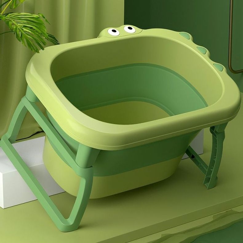 Eco-friendly Material Crocodile Bathtub For Children Baby Folding Plastic Bathtub Portable Folding Bathtub