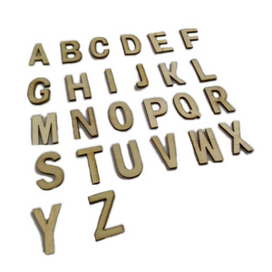 52 Pcs Wooden Letters  for Crafts  Sign Decoration Unfinished Painting/Wall Decor/Letter Board/DIY