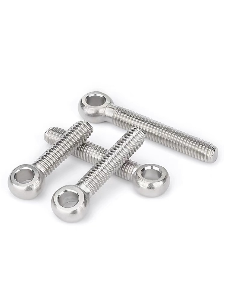 DIN444 Long eye bolt m12 screw swing bolts Standard Parts Stainless Steel Slip Knot Bolts Spot Wholesale Swing