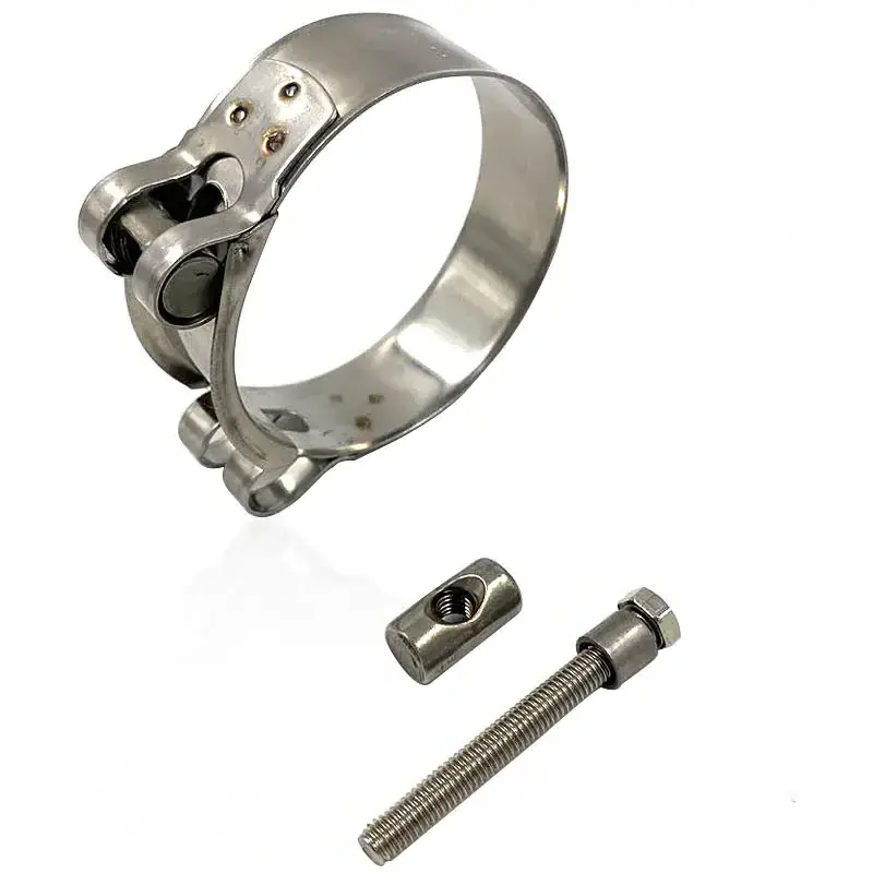 Strong throat clamp Adjustable Heavy Duty 304SS Stainless Steel Strong Throat Band Single T Bolt Hose Slot Strong Throat Clamps