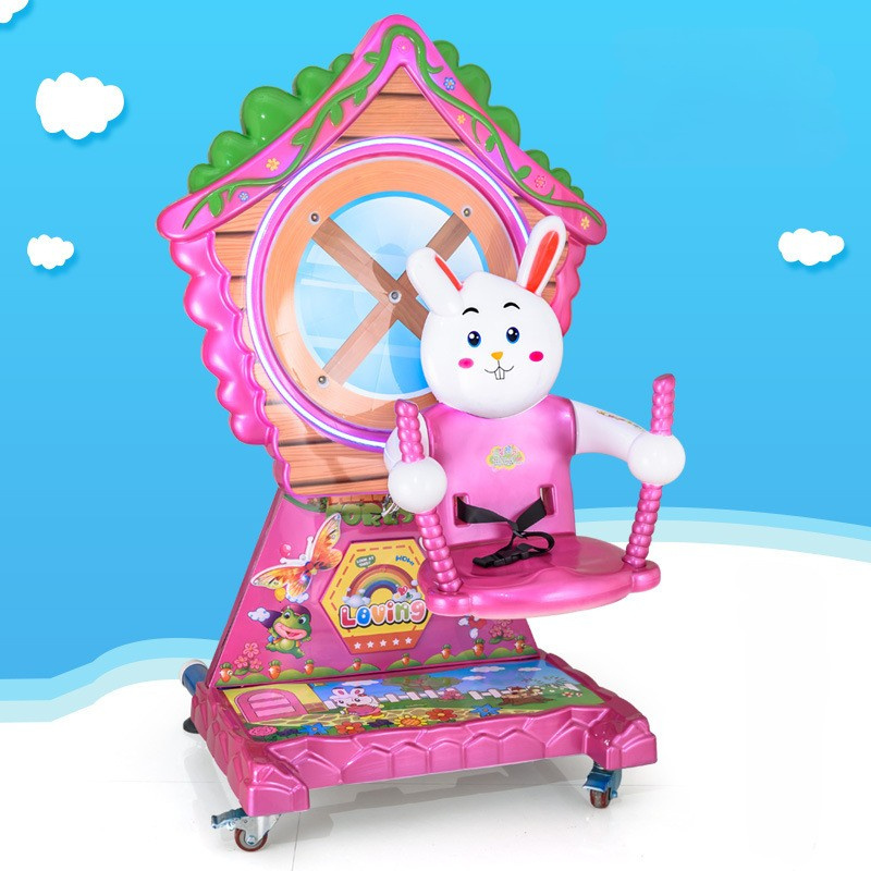 New electric coin operated happy house for children Ferris wheel circle toy car MP3 music swing machine