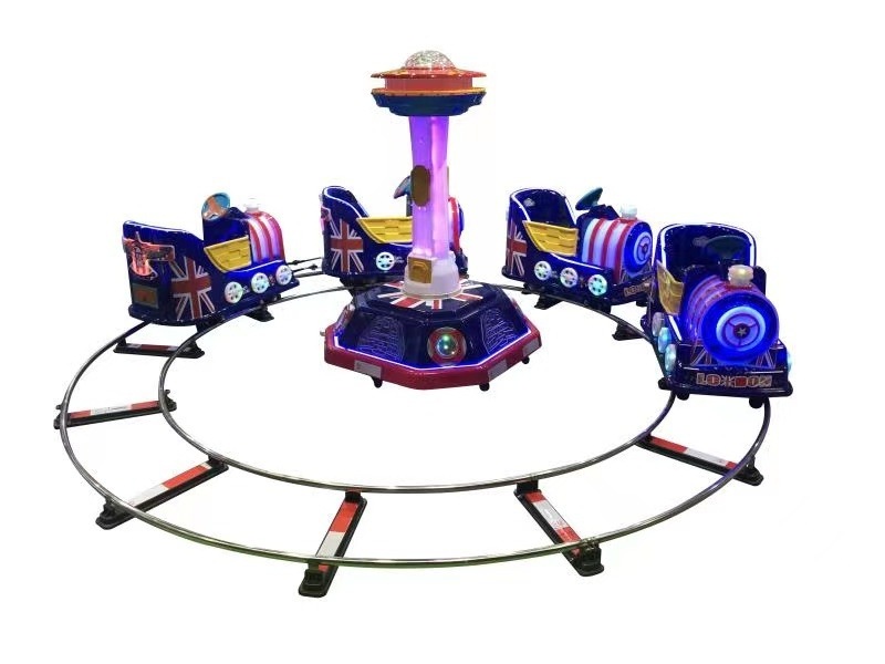 Manufactory Wholesale Outdoor Square Multiple Seats Electric Track Trains Kiddie Amusement Rides Train