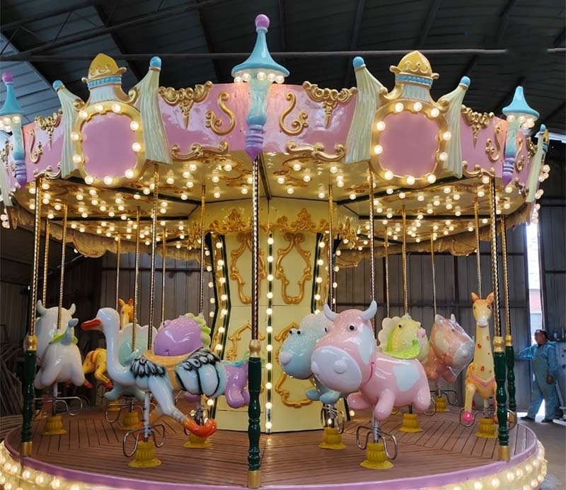 High Quality Shopping Center 16 Seat Merry Go Round Carousel Classical Swing Ride Carousel