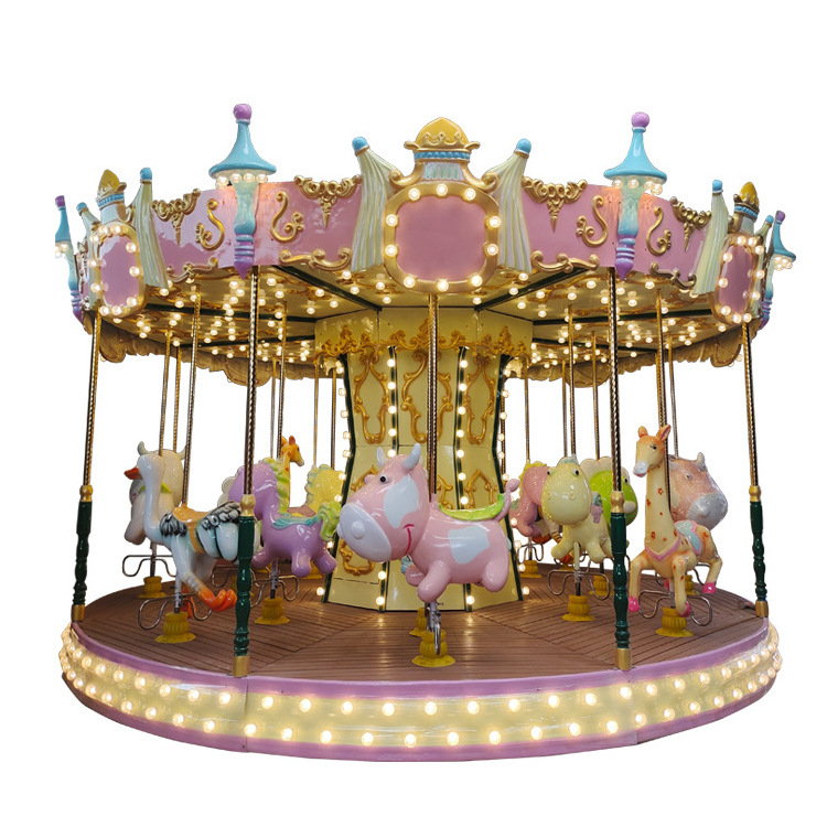 High Quality Shopping Center 16 Seat Merry Go Round Carousel Classical Swing Ride Carousel