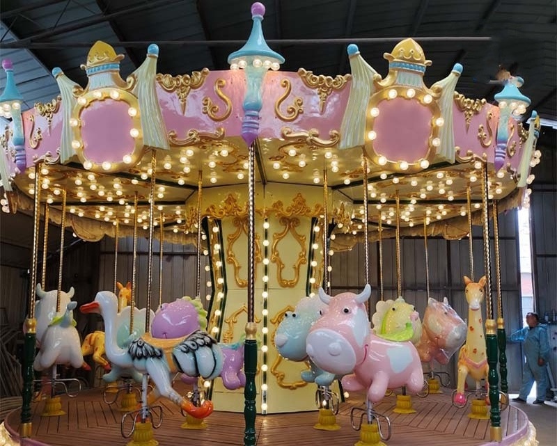 High Quality Shopping Center 16 Seat Merry Go Round Carousel Classical Swing Ride Carousel