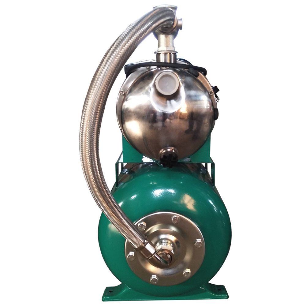 JST series stainless steel auto jet water pump with 19L 24L pressure tank electric intelligent booster pump