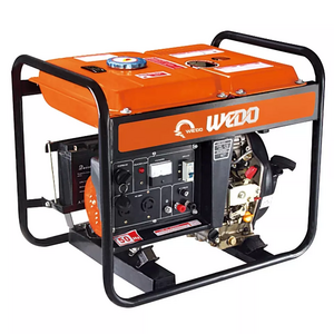 2kw 2kva single phase open type ac hand crank power diesel welding generator