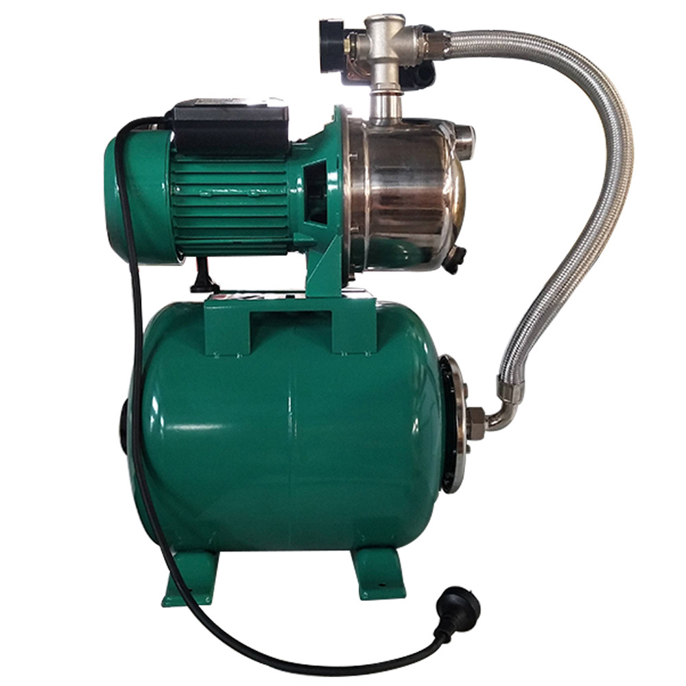 JST series stainless steel auto jet water pump with 19L 24L pressure tank electric intelligent booster pump