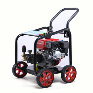 High-pressure water gun pump gasoline cleaning machine high-power door-to-door pipeline dredging mobile car washing equipment