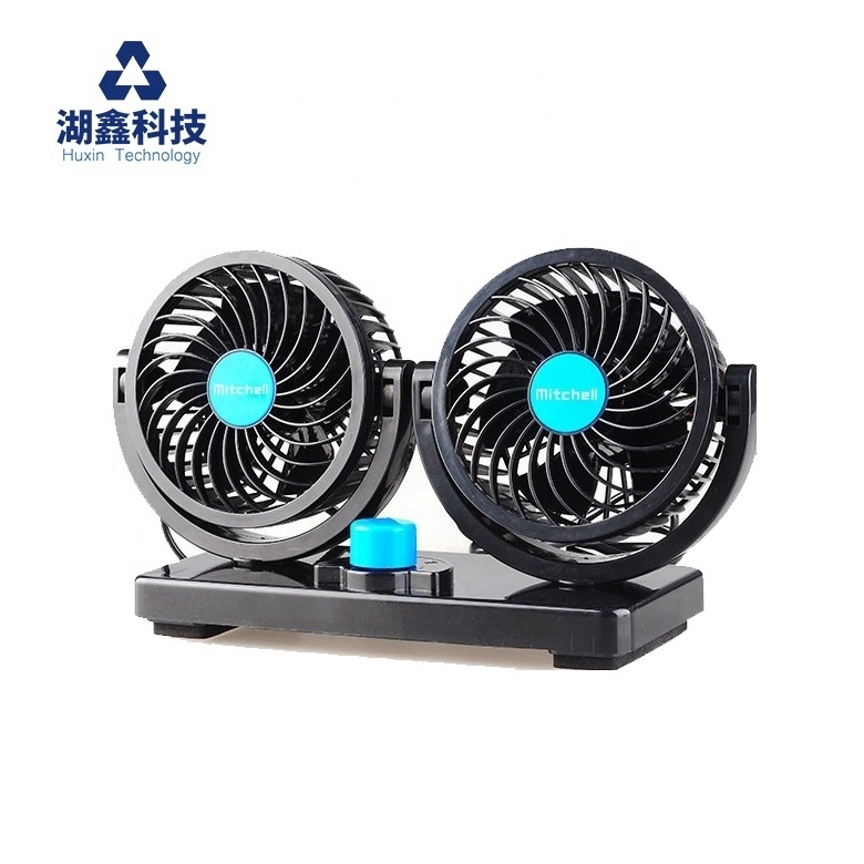 MITCHELL Factory Price  4inch DC 12v mini car fan 360 Degree Rotatable air cooling fan electric cars accessoire RV SUV Vehicles