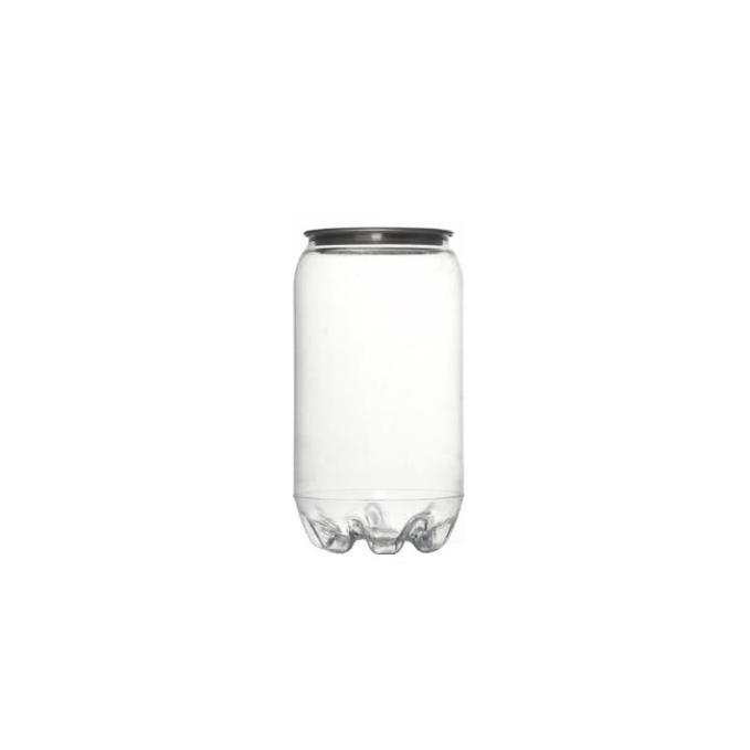 Wholesale 250ml 330ml 500ml 550ml 650ml Plastic Transparent Pet Soda Can For Beverages Custom Clear Soda Can