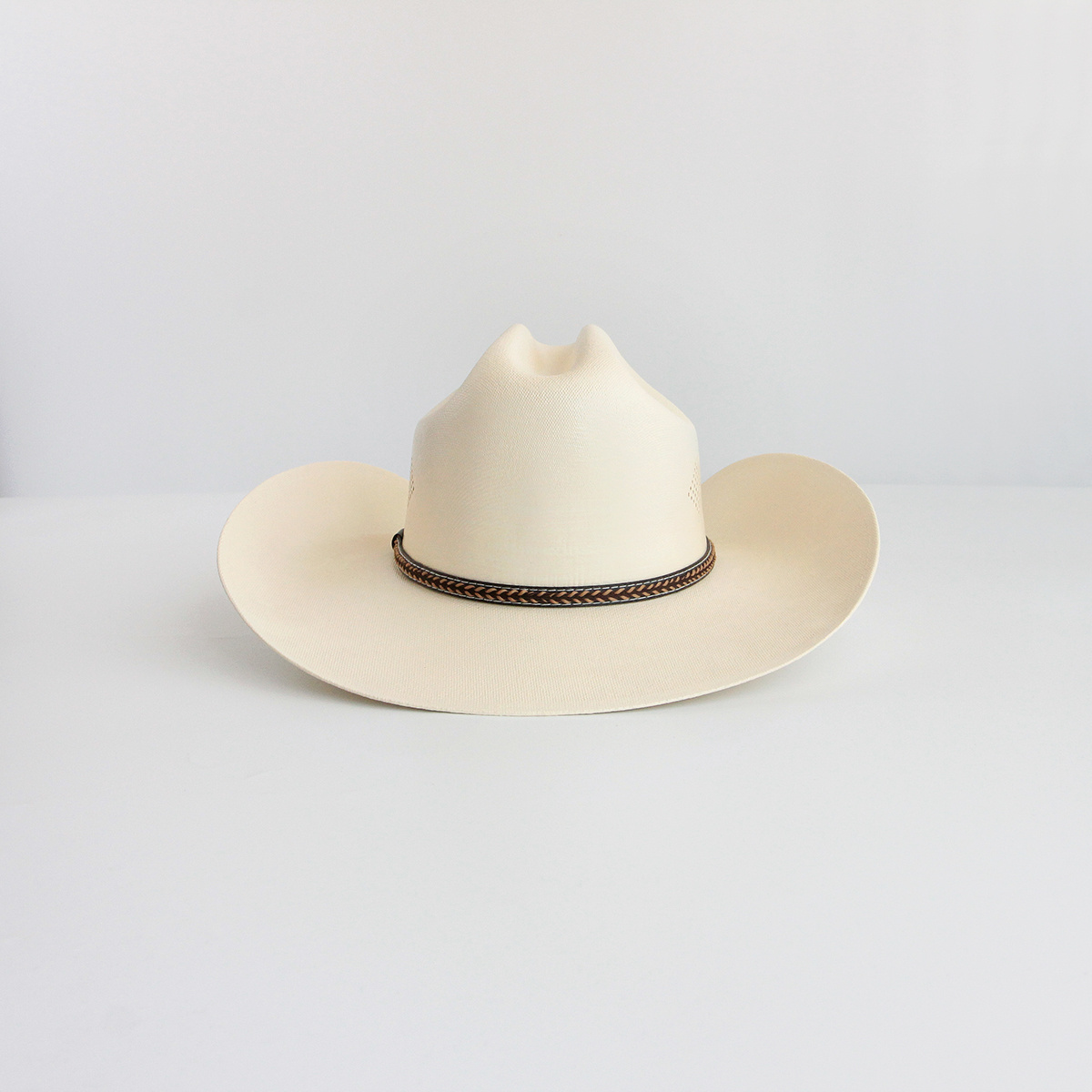 Custom Fashion Men Summer Wide Brim Roll Up Hard Solid Straps Decoration Fedora Style Panama Paper Straw Hats