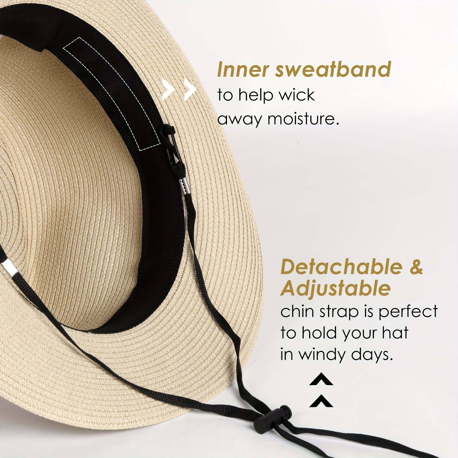 Wholesale High Quality Men's Women's Fedora Braided Classic Trilby Hat Foldable Panama Straw Hat