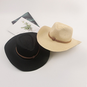 Wholesale custom  men  cowgirls outdoor beach western Jazz hat outdoor visor cowboy straw hat