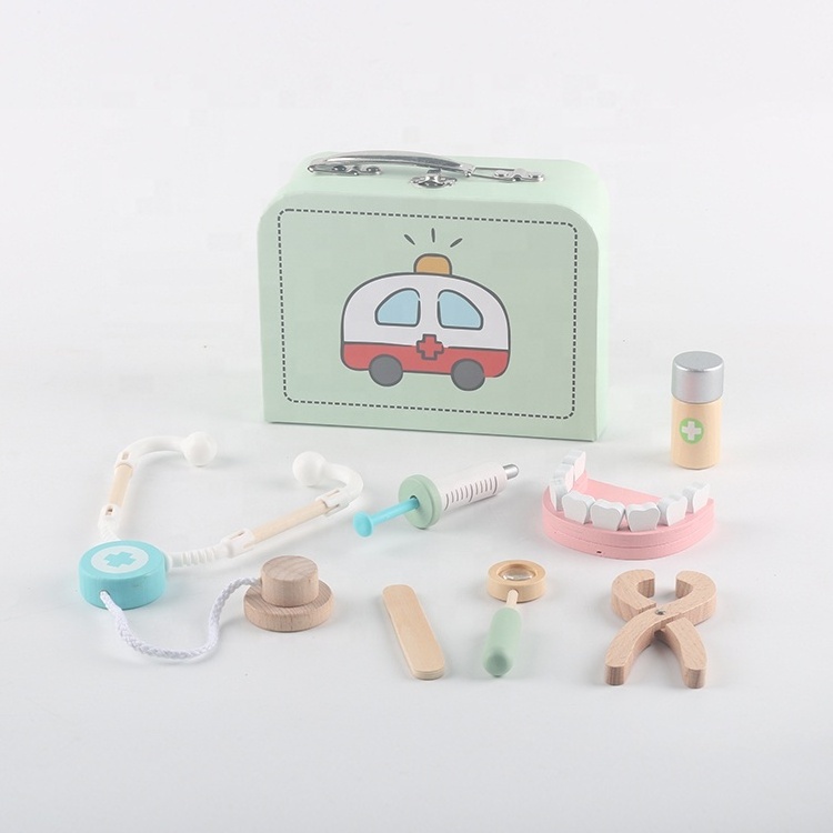 Factory Direct Sales Children Pretend Nurse Injection Toy Dental Medical Kit Toolbox Pretend Play Doctor Toys For Kid