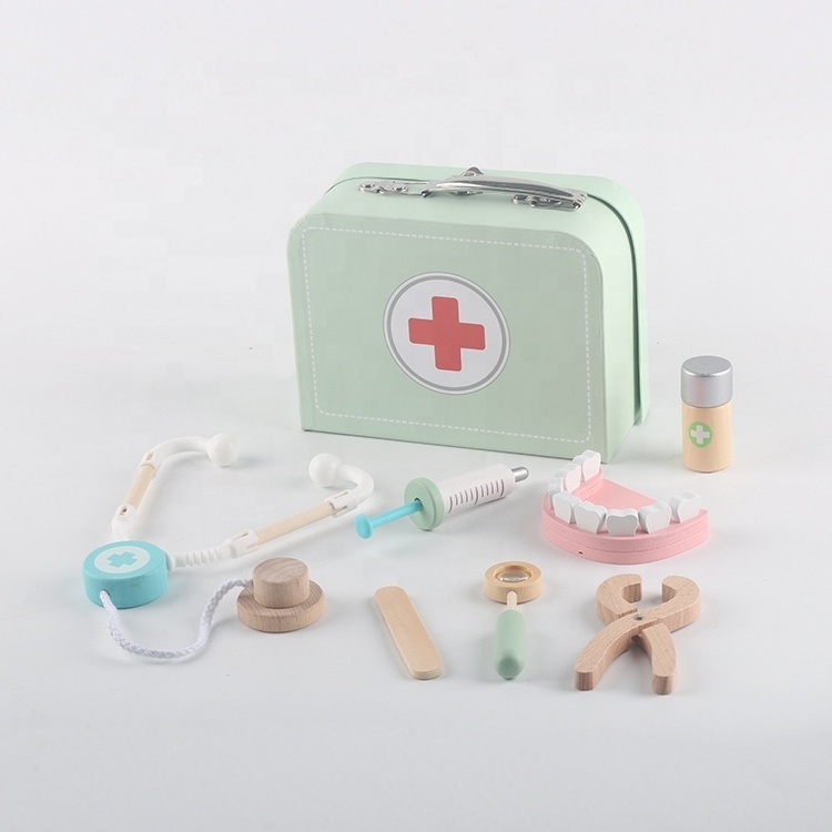 Factory Direct Sales Children Pretend Nurse Injection Toy Dental Medical Kit Toolbox Pretend Play Doctor Toys For Kid