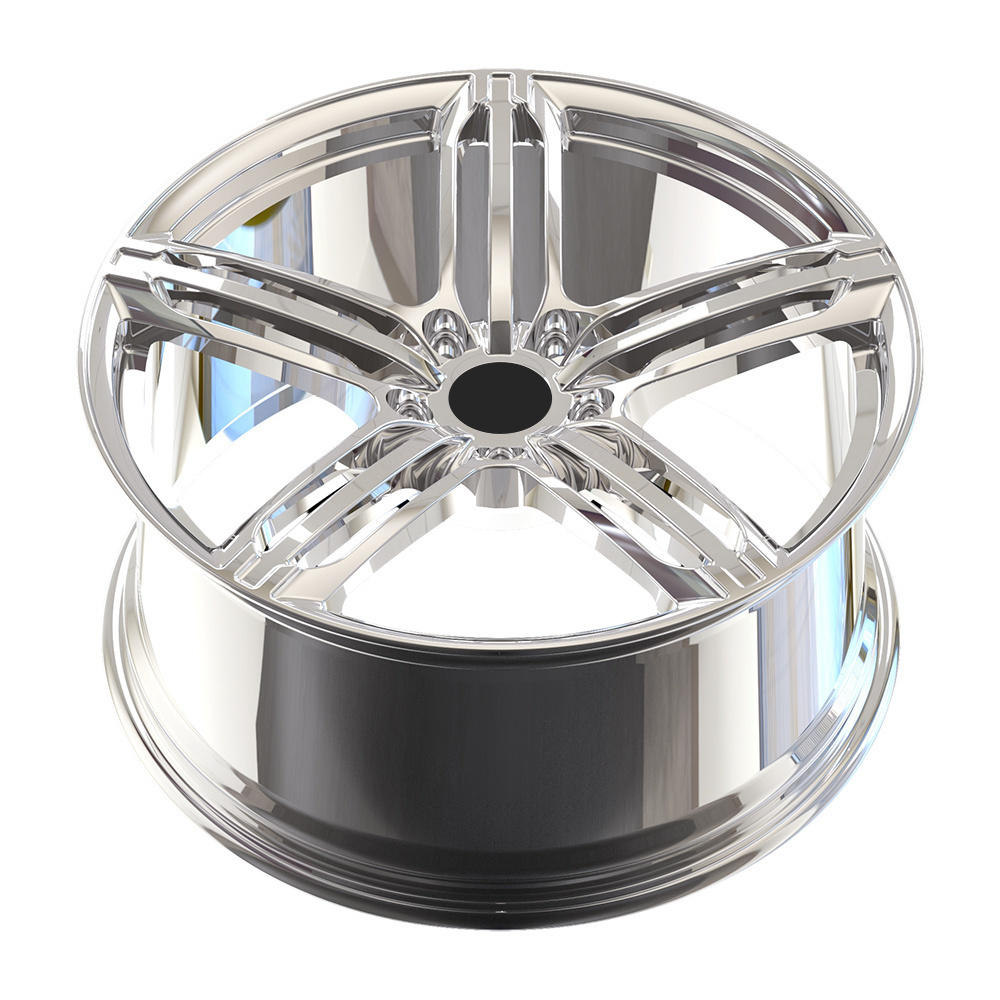 Silver Electroplating Forged Wheel 15 to 24 Inch 6061-T6 Aluminum Alloy Passenger Car Wheels 5x130 21 Inch Rim for Audi A8