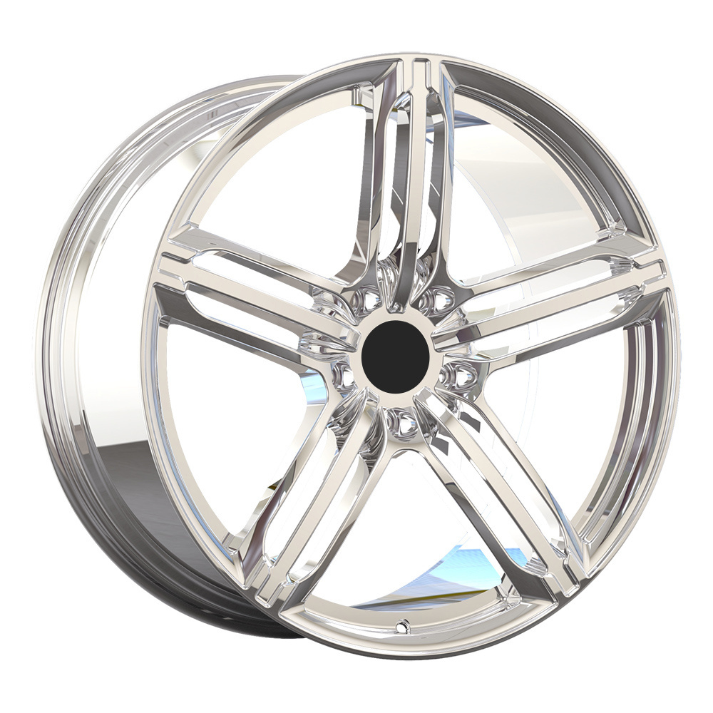 Silver Electroplating Forged Wheel 15 to 24 Inch 6061-T6 Aluminum Alloy Passenger Car Wheels 5x130 21 Inch Rim for Audi A8