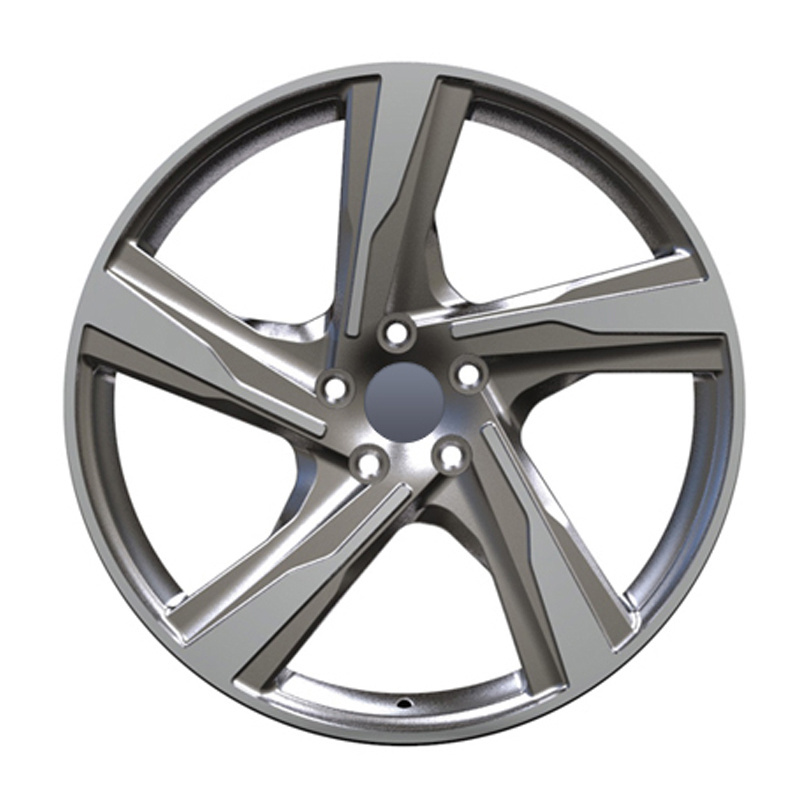 Car Alloy Wheels Rim Size 19x8 19x9 Forged Wheels for Volvo Wheels 5x108 19 Inch Matte Gun Grey Machine Face