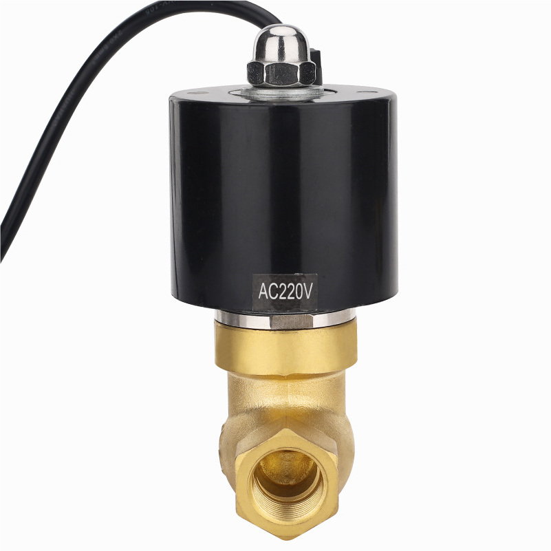 USSLDF Brass high temperature underwater solenoid valve 1/ 2in AC110V ~ 220V / DC24V ~ 12V