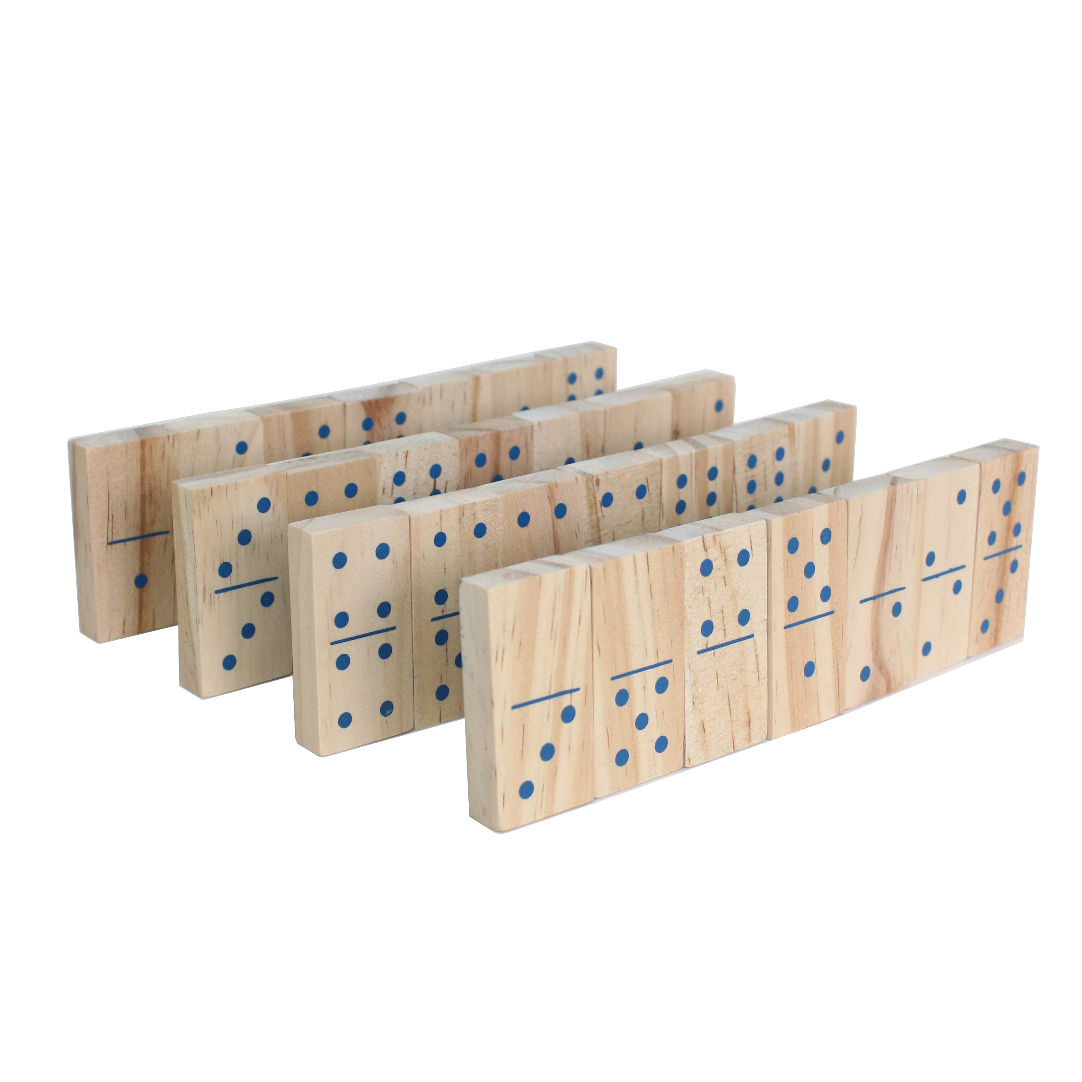 Customize domino sets with custom material sizes and patterns