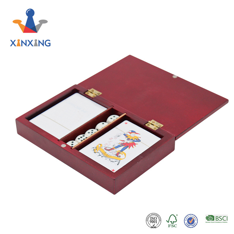 Hot-selling Playing Cards Set Poker Set Game In Wooden Box