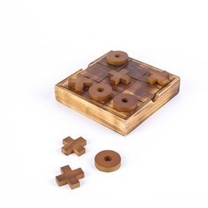 Travel Set Custom Wooden Board Games Table Toy Educational Toys Wooden Game Wholesale Tic Tac Toe XO game