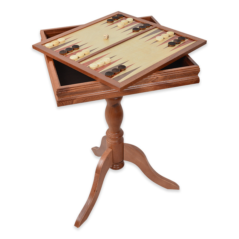 3 in 1 chess table inlaid wooden chess backgammon checker table