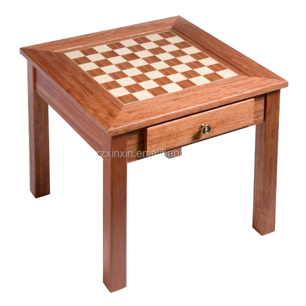 3 in 1 chess table inlaid wooden chess backgammon checker table