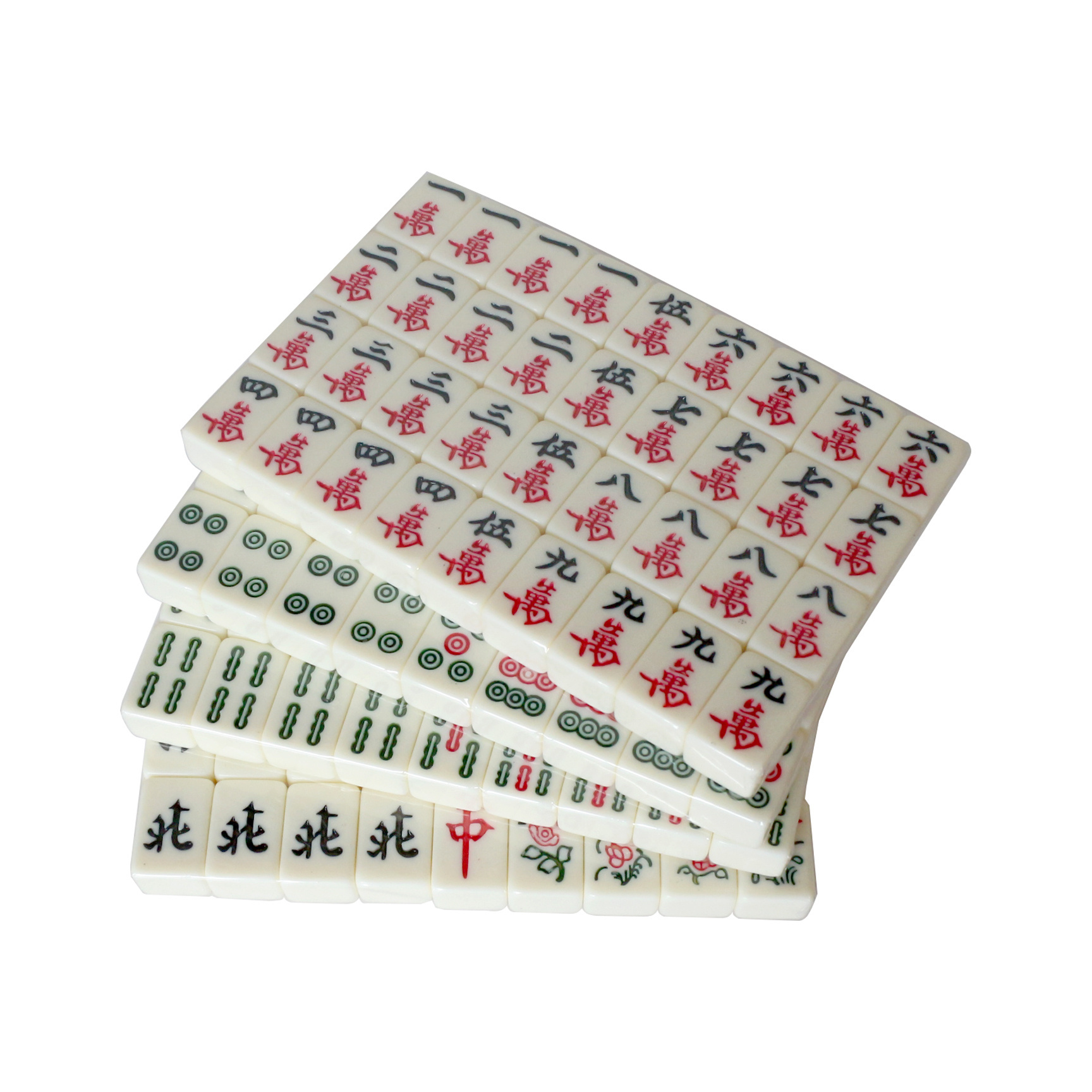 Deluxe Artistic Mahjong Set Complete Set Decorative Case Travel-Friendly Traditional Iconography