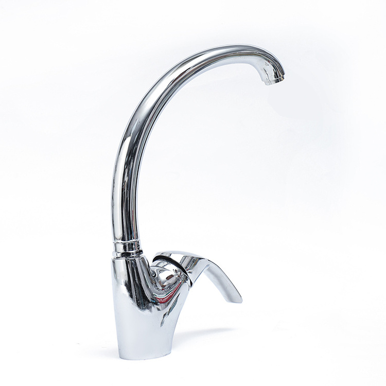 Swan Neck Kitchen Faucet Hot and Cold Single Hole Kitchen Faucet High-Quality Sink Faucet