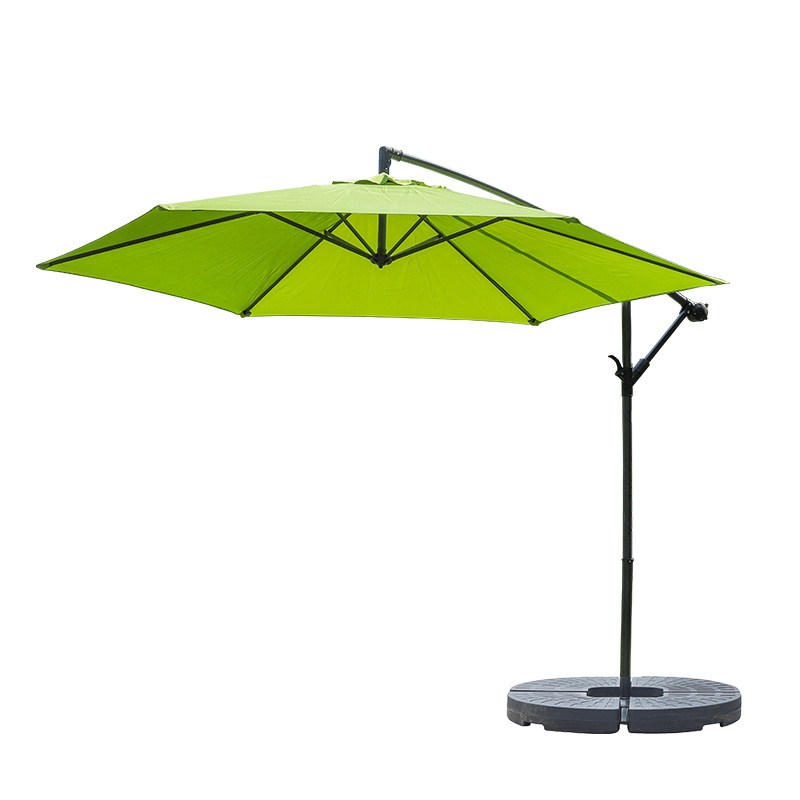 Steel side pole best sale iron wholesale beach waterproof round sun shade patio outdoor banana umbrella parasol